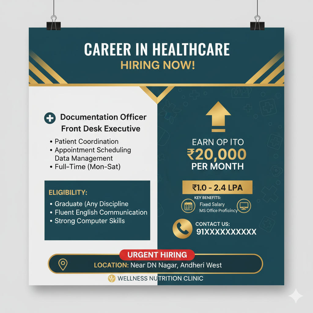 🏨 JOB OPPORTUNITY: Front Desk & Documentation Officers