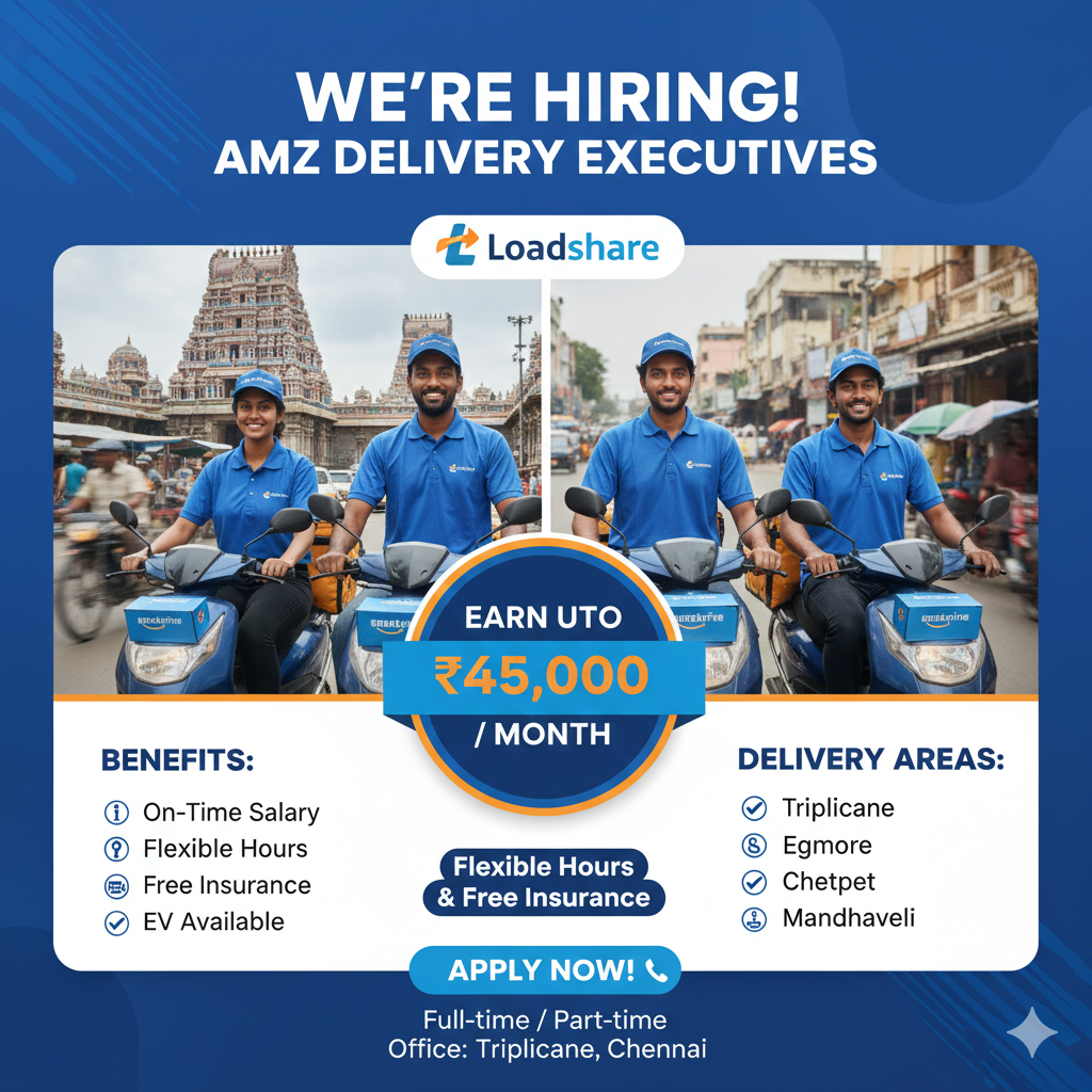 📦 Now Hiring: Delivery Executives (AMZ)