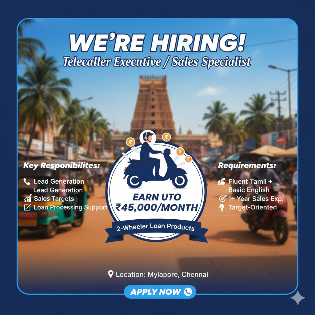 Hiring: Telecaller Executive / Sales Specialist