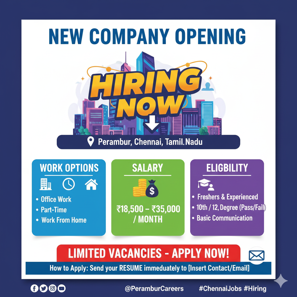 NEW COMPANY OPENING – HIRING NOW!
