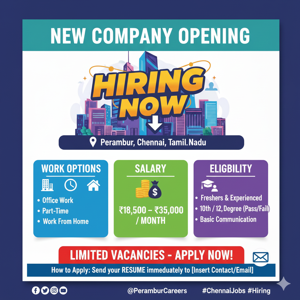 NEW COMPANY OPENING – HIRING NOW!